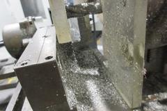 Barker Model AM,  3 Axis Milling Machine, with Pneumatic Clamping System and Pedestal Stand.