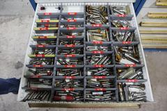 Equipto HD Tool Cabinet - LOADED with Milling Cutters, Inserts, and Drills