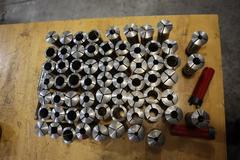 5C Collets, Large Lot, Various Sizes and Shapes with Wrenches