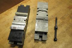 Chick BL4 4" Double Lock Machine Vise (2) with Assorted Soft Jaws and Handle