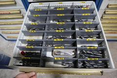 Equipto HD Tool Cabinet - LOADED with Drills, Taps and Dies, Countersinks, Letter and Number Punches and More