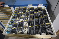 Equipto HD Tool Cabinet - LOADED with Drills, Taps, Reamers, Pipe Taps