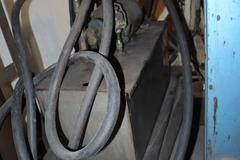 Miller Model 330A/BP AC/DC Tig Welder, with Cables, (2) Torches, Chiller, Foot Trip, Cart and Extra Rod