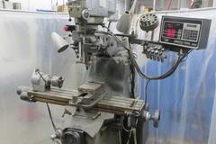 Bridgeport Series I-2HP CNC Vertical Milling Machine, Proto Trak Plus 2-Axis CNC Control/3-Axis DRO, Chrome Ways, Kurt Power Draw Bar