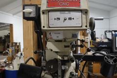 Trionics Handyman Vertical Knee Mill, Variable Speed, Accurite 2 Axis DRO, Power Table Feed