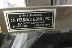 JF Helmold & Bro -Tool & Die Attachments - Die Forming, Notching, Shear - Mounted On Heavy Duty Storage Work Bench
