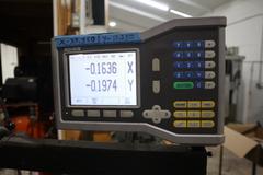 Trionics Handyman Vertical Knee Mill, Variable Speed, Accurite 2 Axis DRO, Power Table Feed