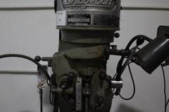 Bridgeport 1J Vertical Milling Machine, Variable Speed Power Table Feed, 2-Axis DRO