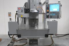 Haas TM-2 CNC Vertical Tool Room Mill, 40" x 16" x 16", 4K RPM, 10 ATC, CT40, Rigid Tap, Coolant - Only 218 Spindle Hours!