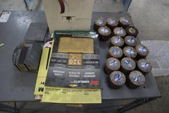 Abrasives - Assorted: 120 Grit Flap Wheels, 80 Grit 1" Sanding Rolls, Assorted Sand Paper, Sanding Blocks
