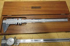 Mitutoyo Dial Calipers 8" & 150MM Metric, Generic 12" Dial Caliper, Starrett 14" Vernier 