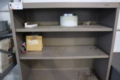 Tennsco Metal Shelving with Contents