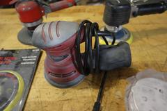 Pneumatic and Electric Random Orbital Sanders with Pads