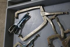Vise Grips Clamps, Assorted Types and Sizes