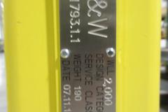 M&W Pallet Lifter w/ Adjustable Bale - 2000 lbs WLL - #14511