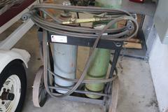 Oxy Acetylene with Cart Regulator, Hoses, Note: Tanks Not Included
