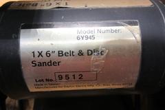 Dayton 6Y945 1" x 6" Belt & Disc Sander