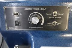 Overbeck Twister 1BR Speed Lathe, Bench Model, 5C Collet Closer, Variable Speed, Remote Foot Trip