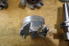 Techniks CT40 Taper Tool Holders: (3) Shell Mill Drivers, (2) ER-20 Collet Holders, (1) ER-16 Collet Holder with (3) 3" (6) Insert Face Mills
