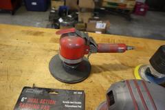 Pneumatic and Electric Random Orbital Sanders with Pads