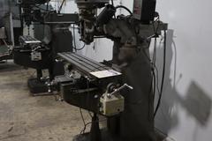 Bridgeport 1J Vertical Milling Machine, Variable Speed Power Table Feed, 2-Axis DRO