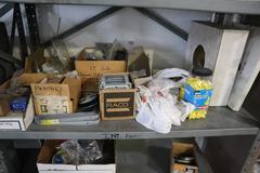 Steel Shelving with Contents: Electrical, Wires, Hoses, PVC 