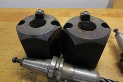 BT30 Tool Holders, Erickson Hydraulic End Mill Type, 1.5" Shell Mill, and 30 Taper Tool Vises