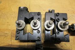 Aloris Lathe Tool Post Holder CXA 4-10 & Knurl Wheel Attachment