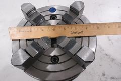 HHT 8" Independent 4 Jaw Lathe Chuck with Reversible Hard Step Jaws and D1-4 Camlock Mounting