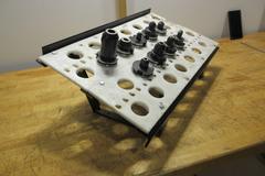 Assorted CAT40 Toolholders & Rack - Rigid Endmill Holders