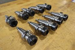 Techniks CT40 Taper Tool Holders: (10) ER-32 Collet Holders