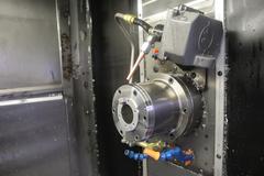 Haas EC-400-4AX Horizontal Machining Center, 70 Station ATC, 12K Spindle, Probing System, Tool Presetter, Pallet Changer, Chip Conveyor, TSC