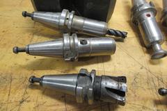 BT30 Tool Holders, Erickson Hydraulic End Mill Type, 1.5" Shell Mill, and 30 Taper Tool Vises