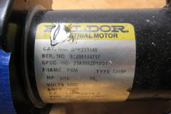 Baldor DC Motor Variable Speed Control Box & Baldor Motor 1/15 HP #GPP233140 (2) Spare Motor & Belts