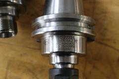 Techniks CT40 Taper Tool Holders: (10) ER16 Collet Holders, (1) Wrench