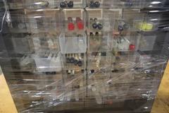 Multi-Bin Cabinet with Ball End Mills and Reamers (Small Reamers)