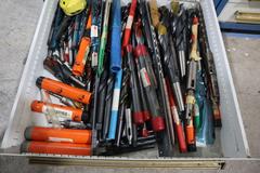Equipto HD Tool Cabinet - LOADED with Milling Cutters, Inserts, and Drills