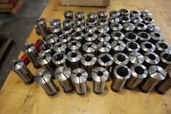5C Collets, Large Lot, Various Sizes and Shapes with Wrenches
