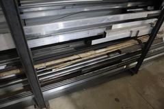 Aluminum, Steel and Some Plastic Bar Stock with  Steel Rack