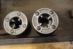 Rigid Hand Pipe Threader with Dies and Wood Case