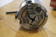 5C Mounted Indepedant 3.25" 4-Jaw Chuck with Wrench