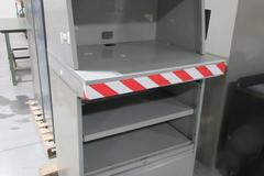 Metal Foremans Stand With Locking Computer Shelf, Sliding Shelf and Drawer
