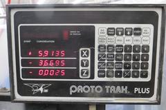 Bridgeport Series I-2HP CNC Vertical Milling Machine, Proto Trak Plus 2-Axis CNC Control/3-Axis DRO, Chrome Ways, Kurt Power Draw Bar