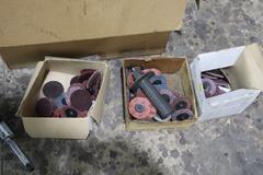 Dyanfile Pneumatic Grinder and Assorted Abrasives