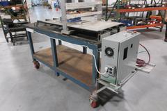 Heavy Duty Rolling Work Bench With Linear Rails, 2 Vises, Air Hose & Regulator
