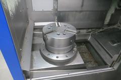 Hyundai Wia LV500R CNC Vertical Turret Lathe, Fanuc 32i, 15" 3-Jaw Chuck, 12-Station Turret, LNS/Turbo Chip Conveyor