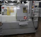 Haas SL-10 CNC Lathe Turning Center, Chip Conveyor, Tool Presetter, Parts Catcher, Tailstock, Foot Actuator
