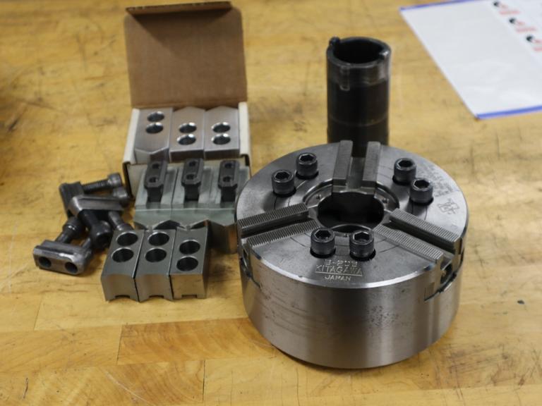 Kitagawa B-206 6" 3-Jaw Chuck With Assorted Jaws