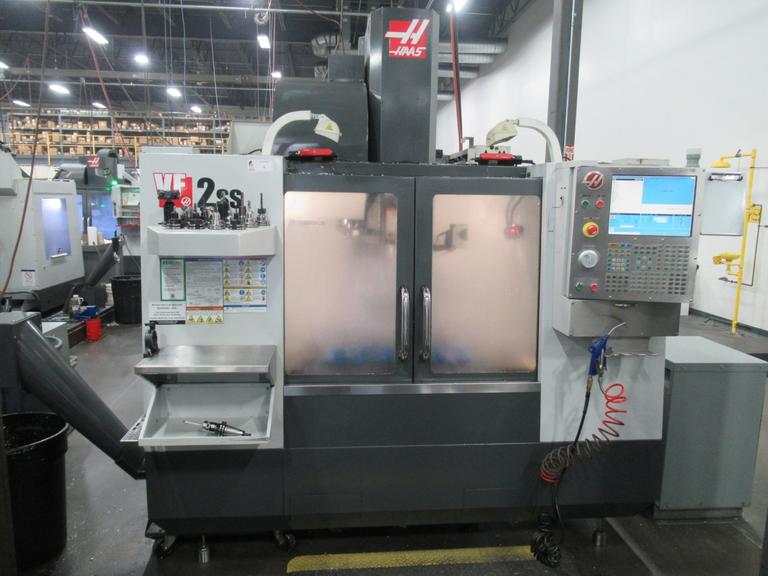 Haas VF-2SS CNC Vertical Machining Center, 30"x16"x20"Travels, 12K RPM, Probing, Chip Auger, High Speed Machining
