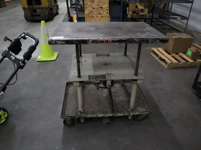 Economy Die Lift Cart, 36" x 24" Platform, Hand Crank Elevation